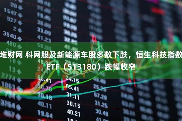 堆财网 科网股及新能源车股多数下跌，恒生科技指数ETF（513180）跌幅收窄